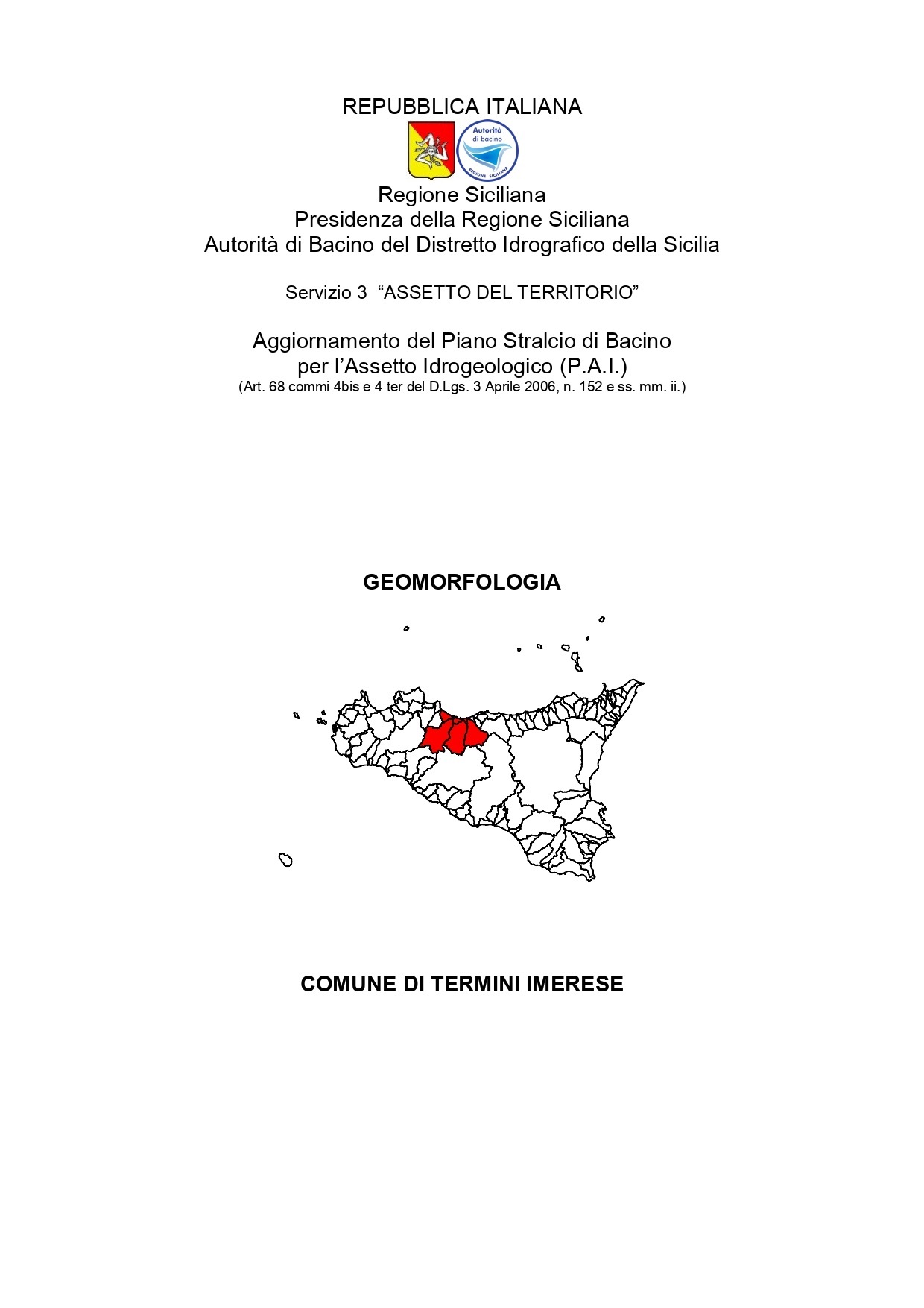 Aggiornamento PAI per gli aspetti geomorfologici