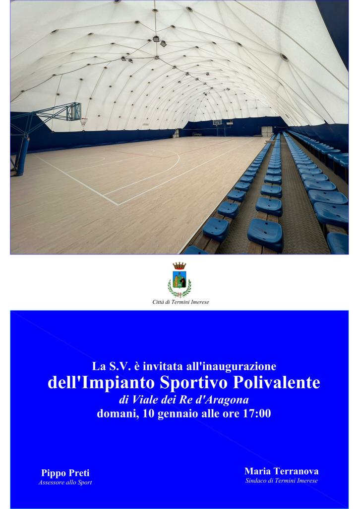 Inaugurazione Impianto Sportivo Polivalente