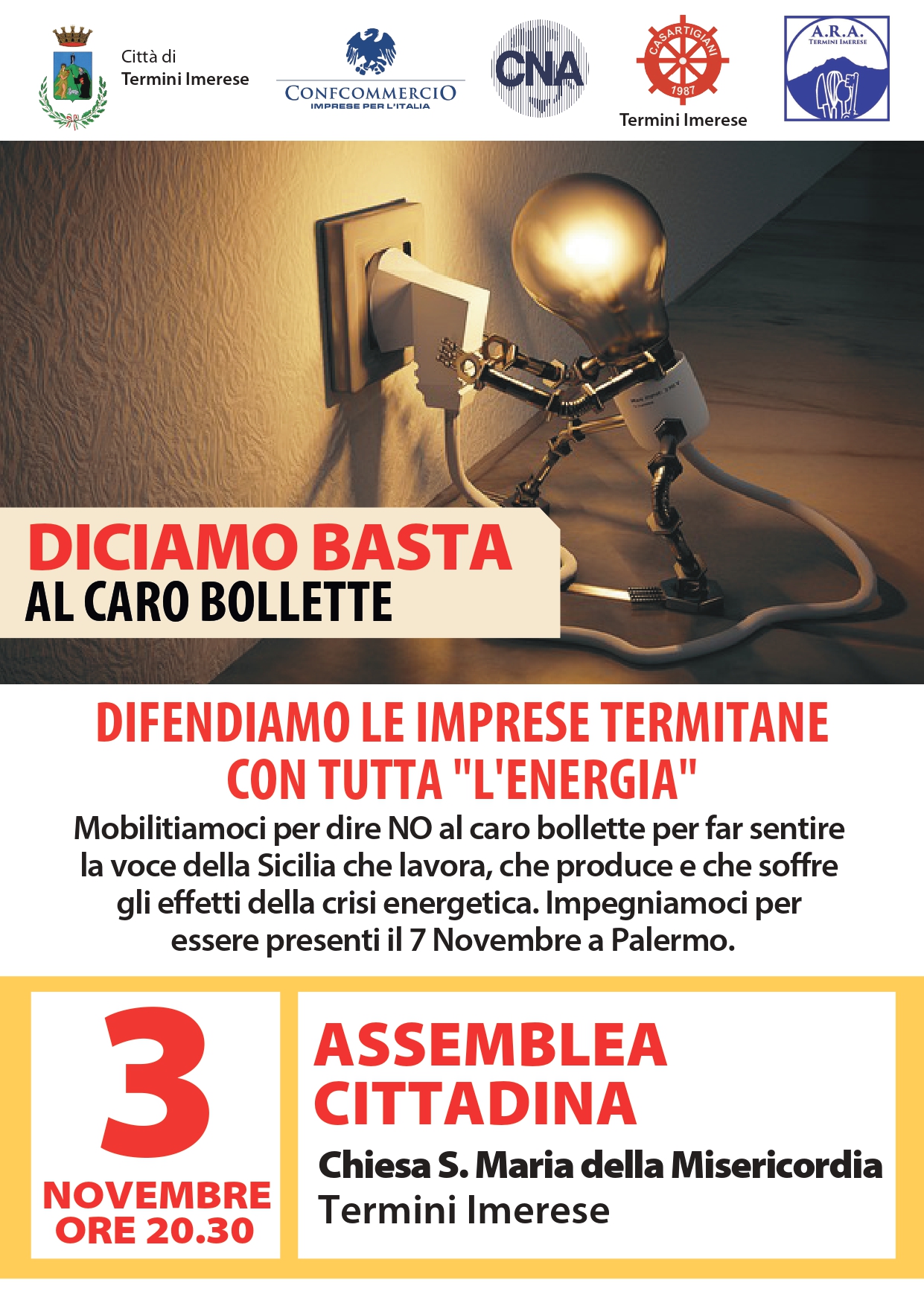 Assemblea cittadina - caro energia