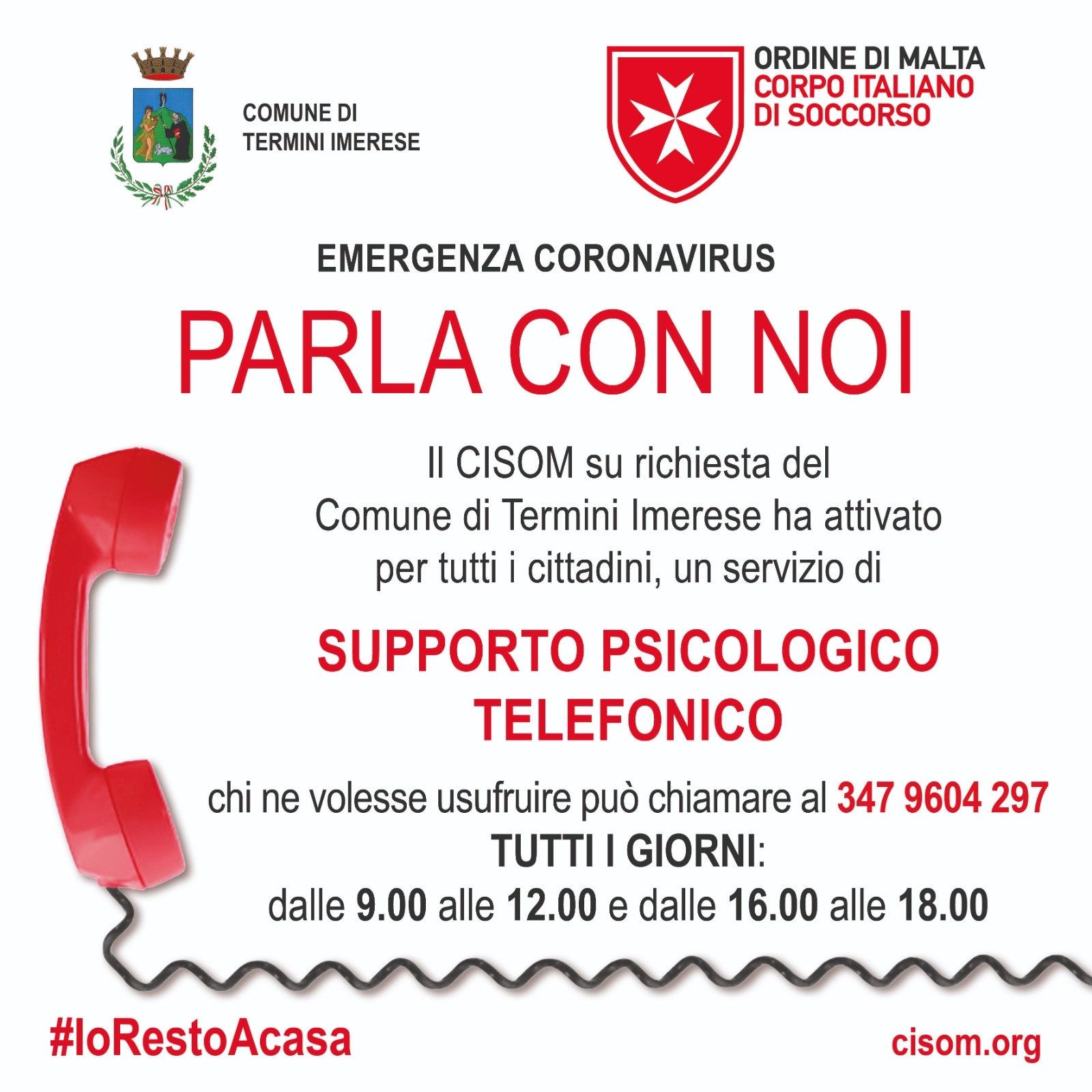Covid-19 - supporto psicologico telefonico
